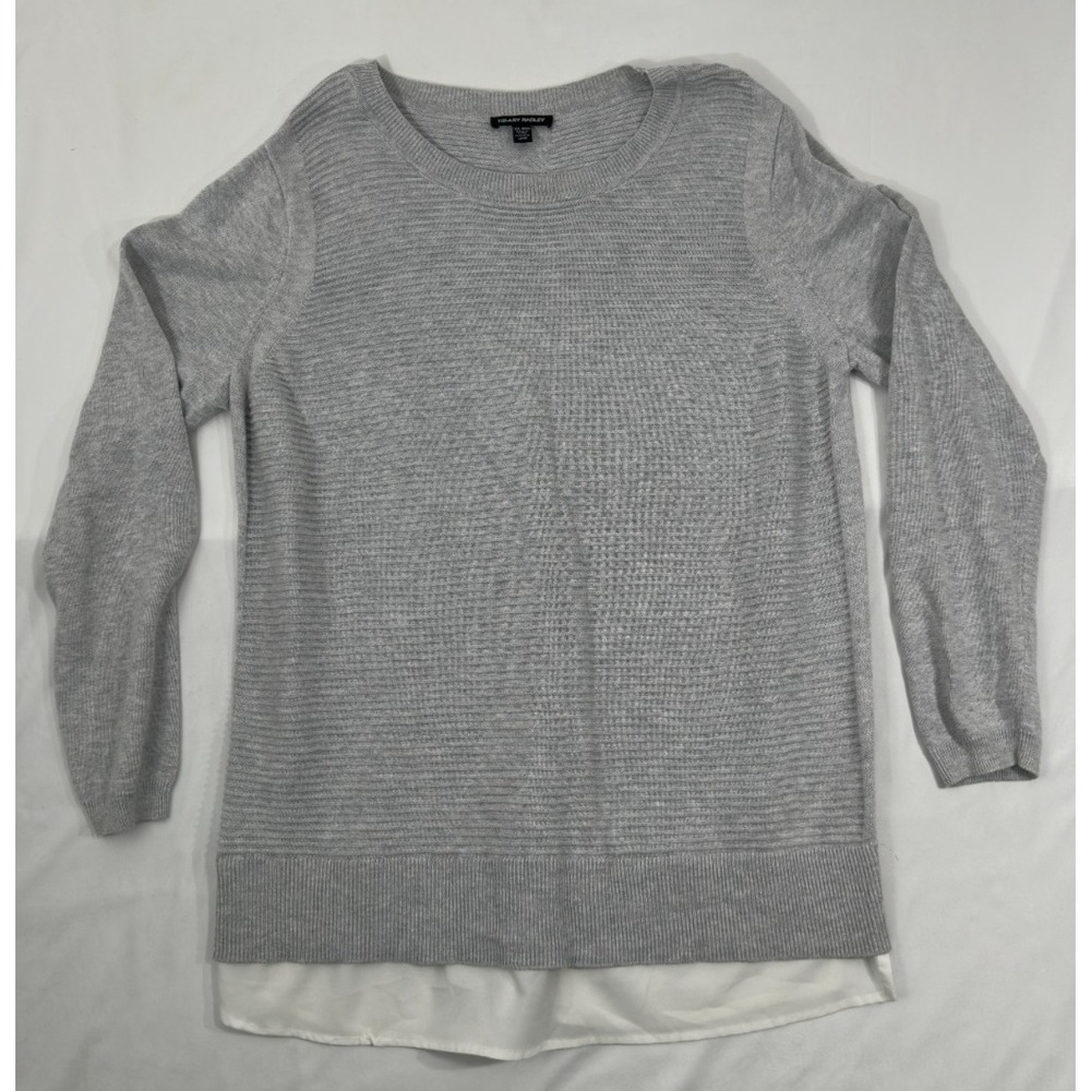 Hilary Radley Lightweight Sweater Grey Womens Size 2XL